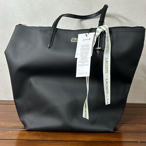 LACOSTE BLACK LARGE BAG
